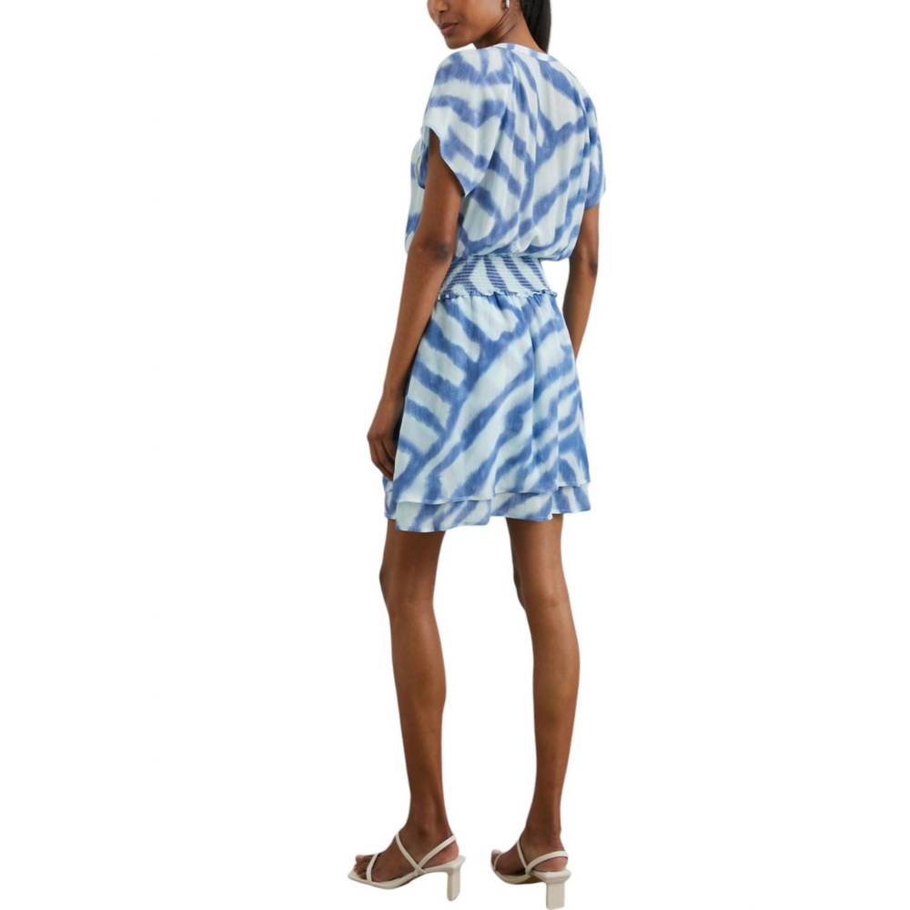 NEW RAILS karla dress in blue watercolor stripes - Picture 3 of 4